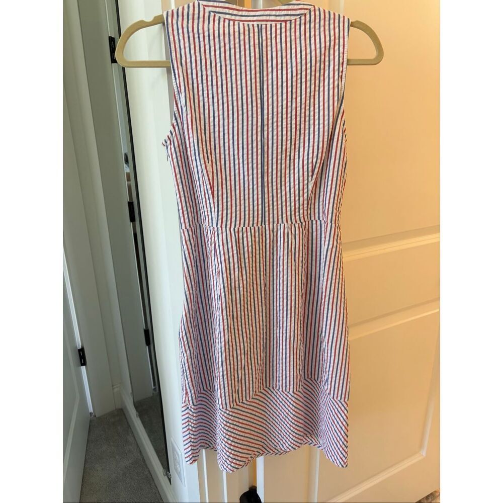 NWT Vineyard Vines Firework Seersucker Tie-Front Dress, S 00, $148 - Picture 7 of 9
